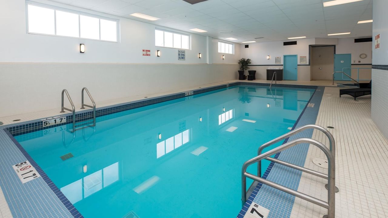 Large indoor pool.