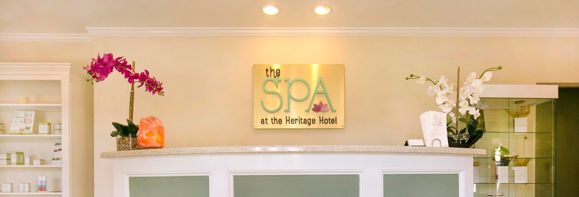 Spa reception desk