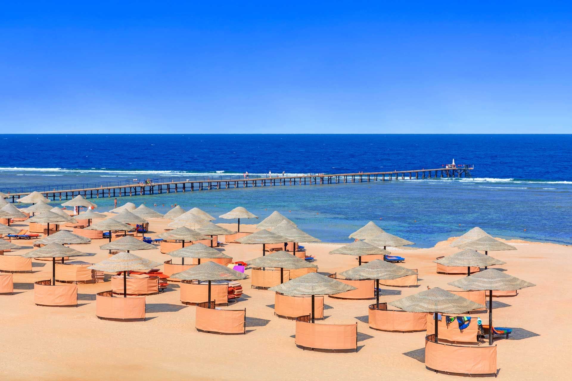 Beach near Pickalbatros Oasis Hotel in Port Ghalib