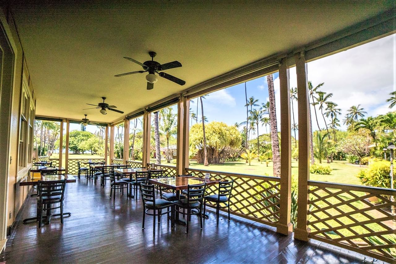 patio at Waimea Plantation Cottages