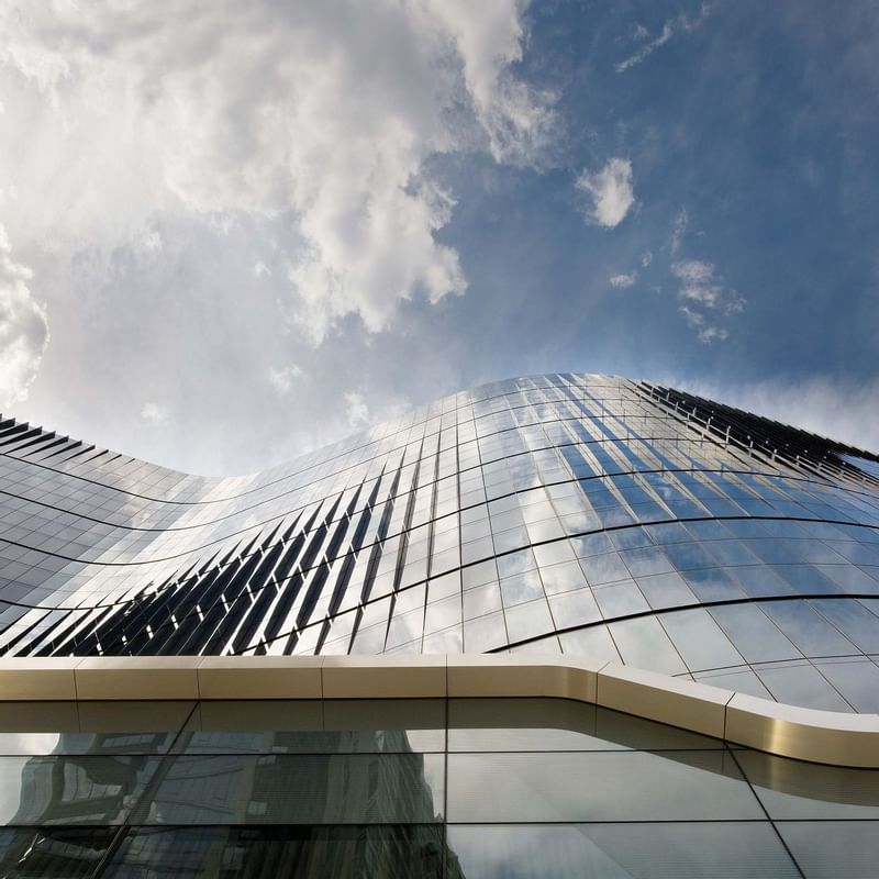 An Exterior view of Crown Metropol Melbourne Hotel