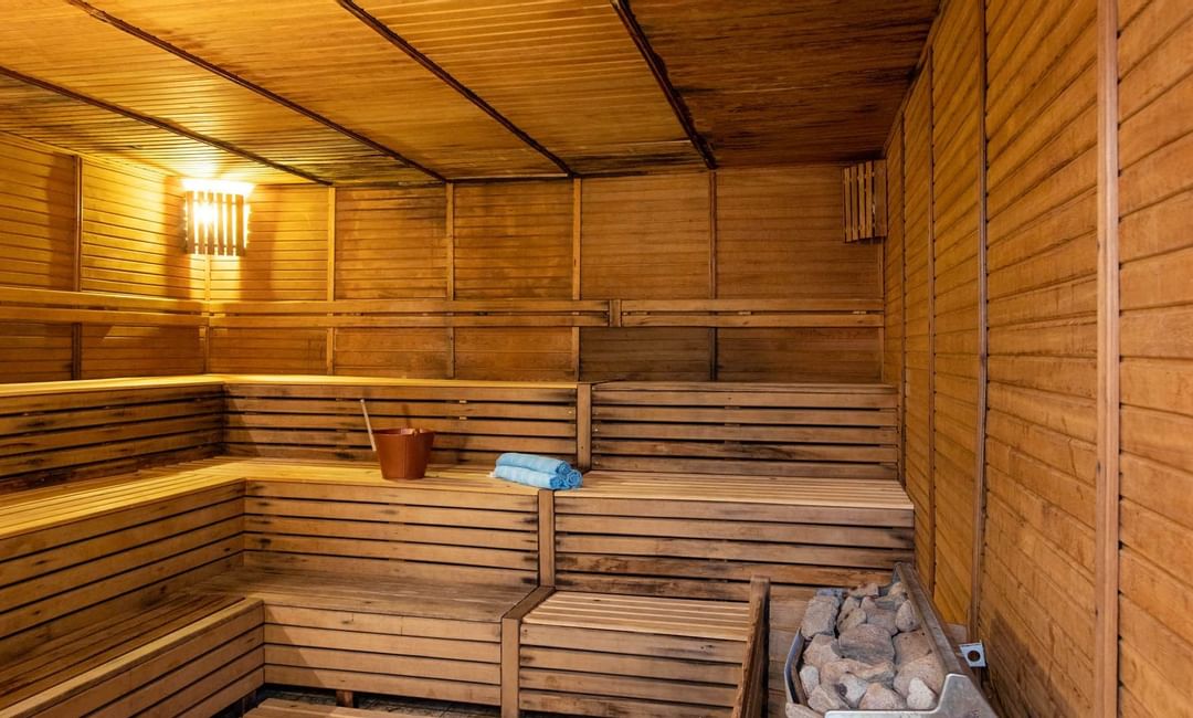 Bodrum Imperial'deki spa'daki saunanın içi