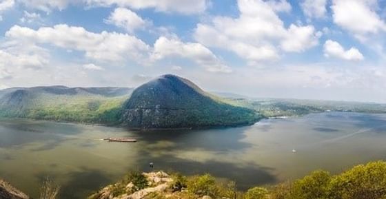 Aerial view of Breakneck Ridge Trail near The Abbey Inn