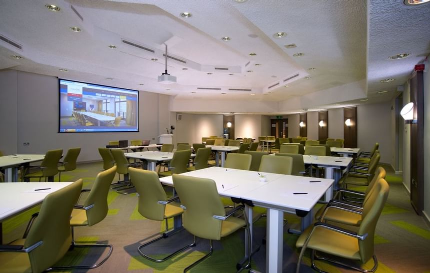 Classroom setup in a Central Hall at The View Eastbourne