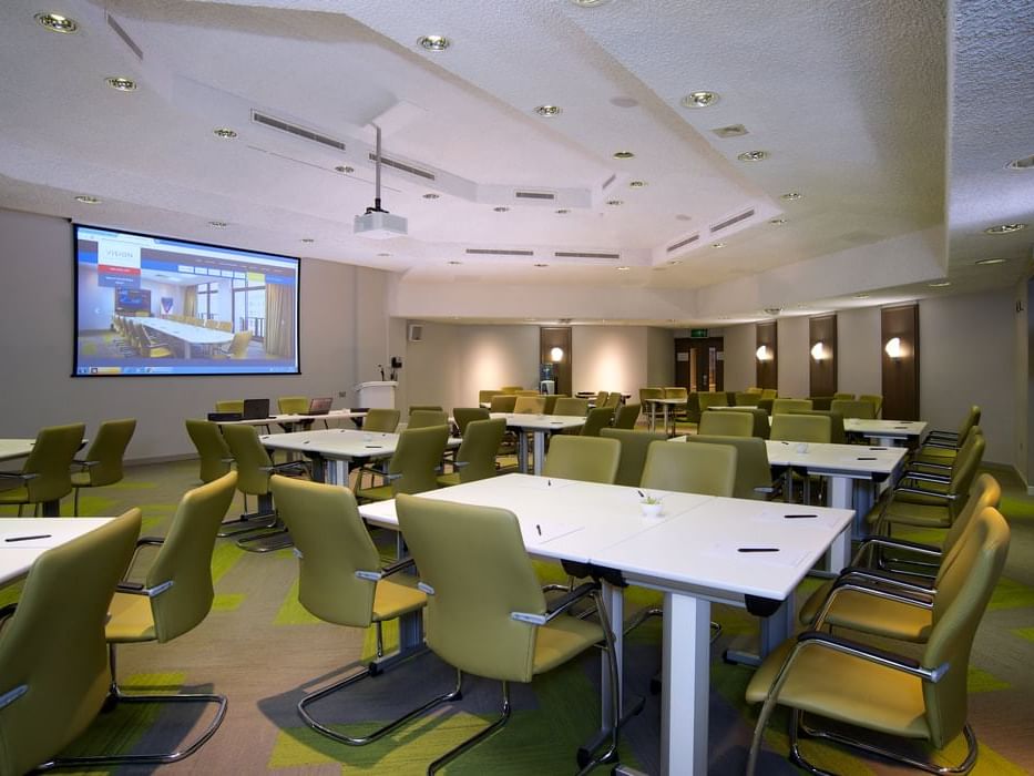 Classroom setup in a Central Hall at The View Eastbourne