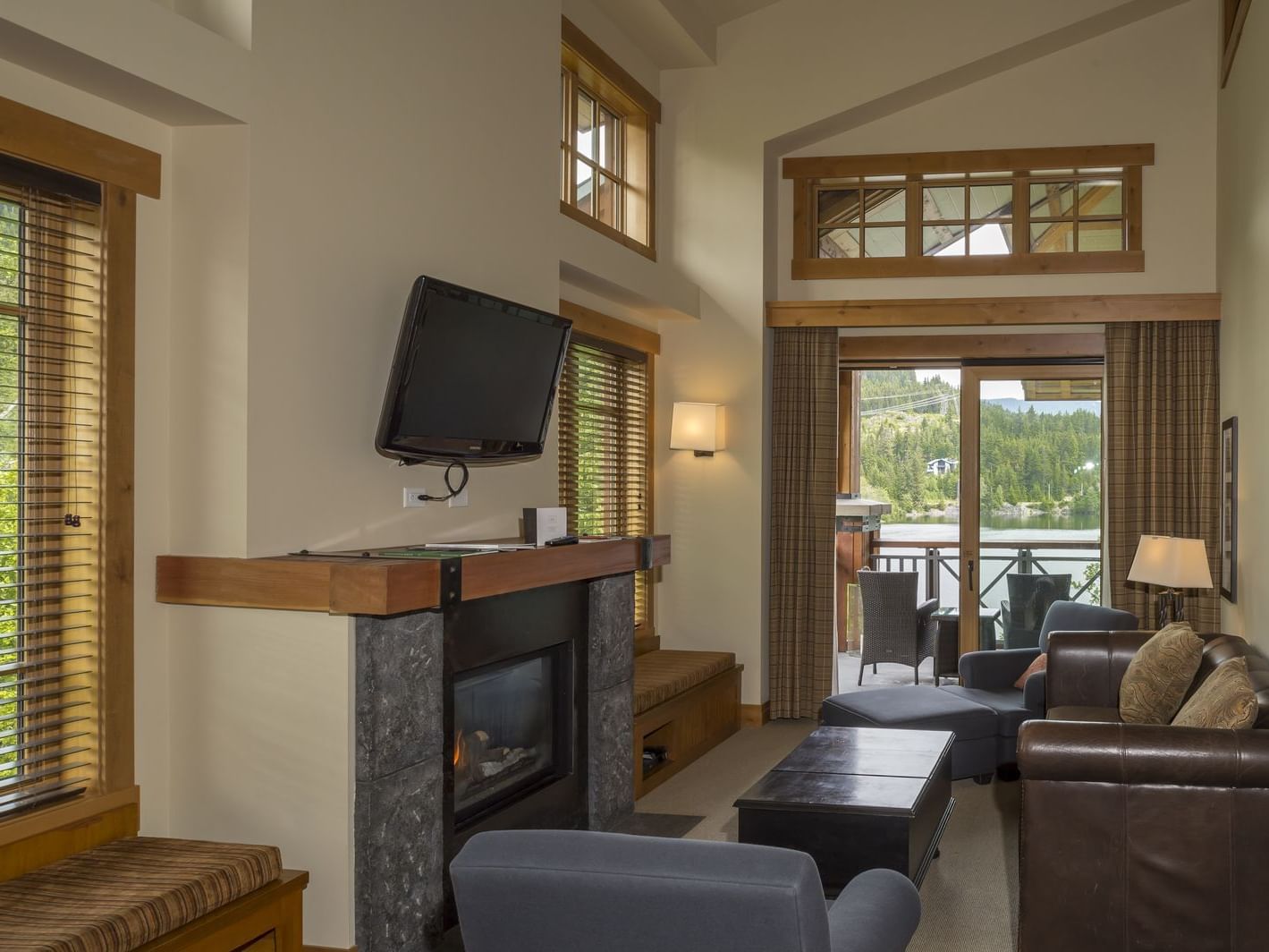 Lounge area in One Bedroom Nita Suite at Nita Lake Lodge
