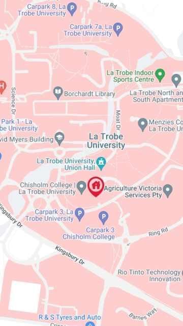 La Trobe University - Chisholm College Map