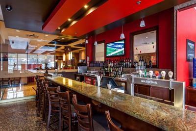 Hotel bar.