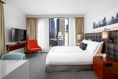 Interior of Executive King Room with city views at The Godfrey