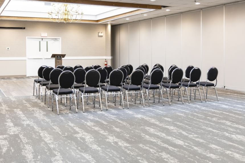 Theatre set-up in Digby West at Rodd Grand Yarmouth, one of the best hotels in Yarmouth for conferences and events