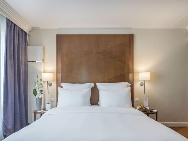 Luxury bed in Classic Single Room at Warwick Geneva