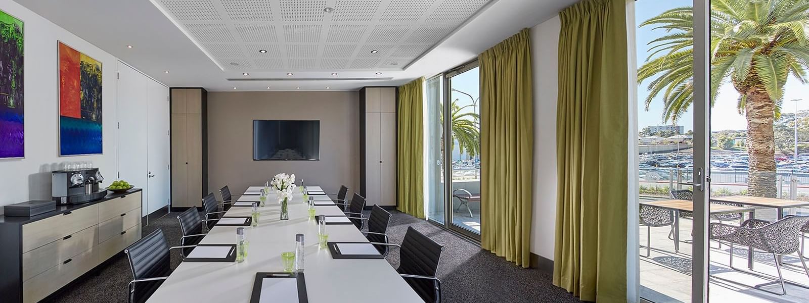 Classroom setup in Business Centre at Crown Hotel Perth