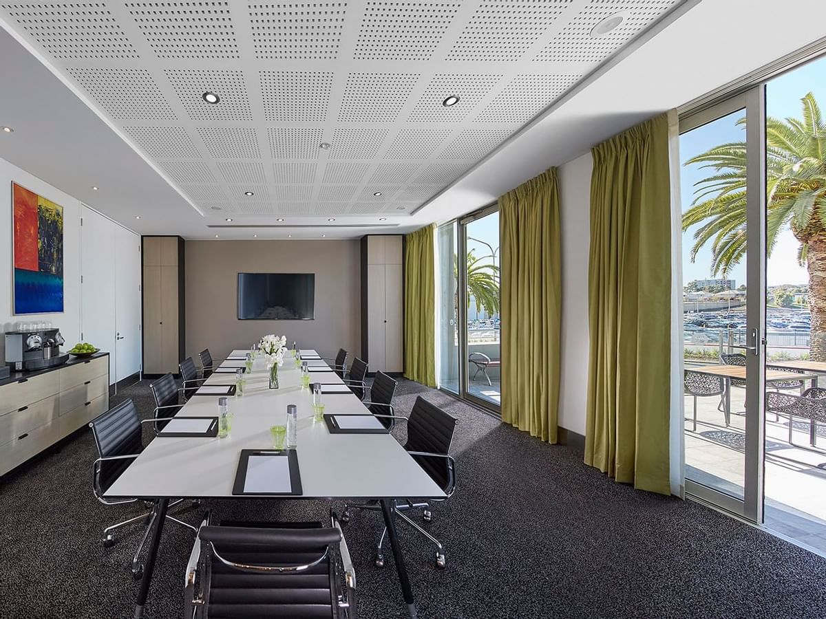 Classroom setup in Business Centre at Crown Hotel Perth