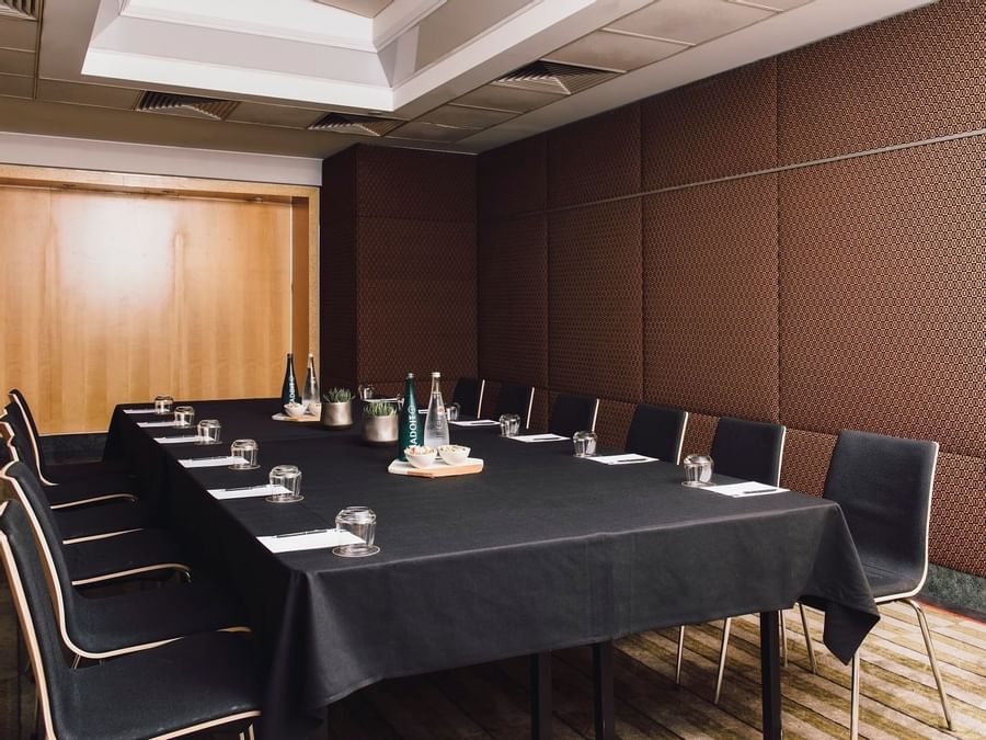 Dining table & pantry in Gold Suite at The Como Hotel Melbourne