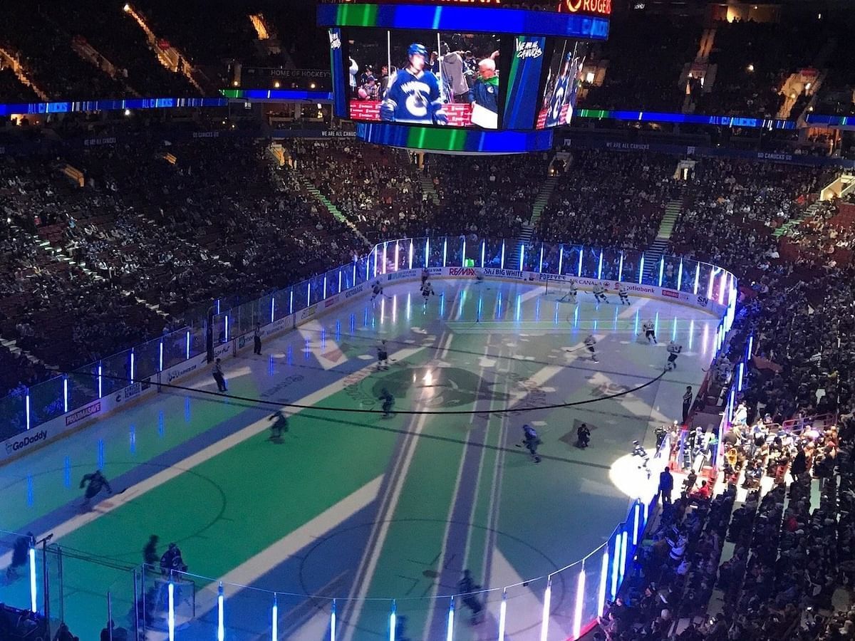 Rogers Arena on Canucks game night 