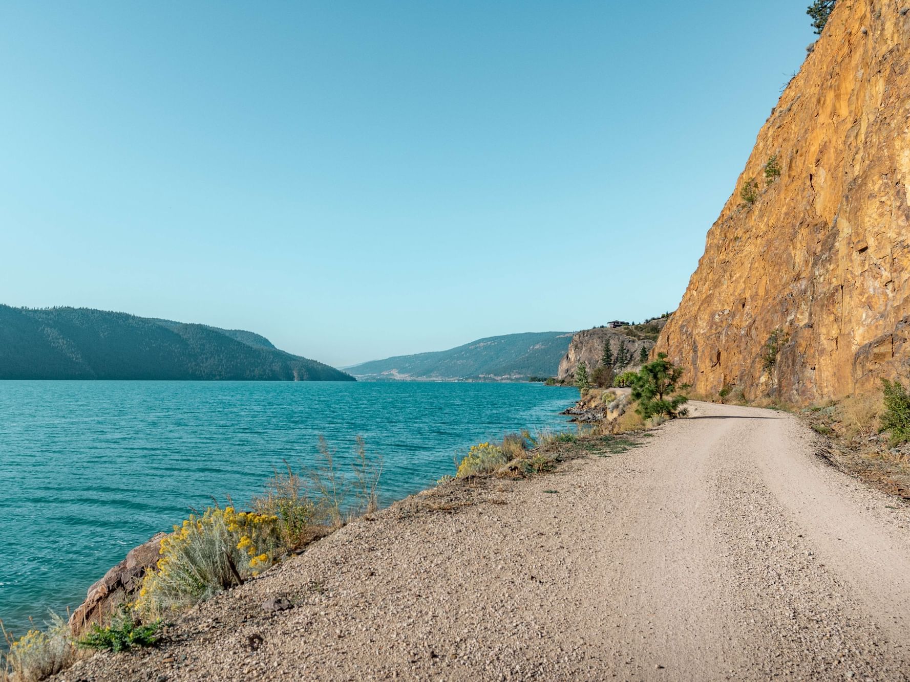 Okanagan Rail Trail near Manteo Resort Waterfront