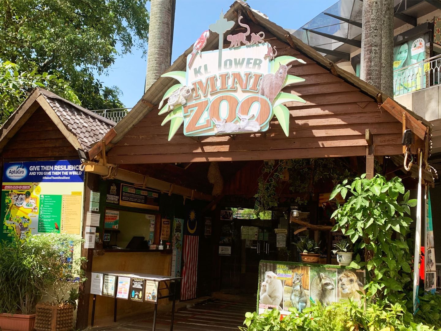 Entrance of KL Tower Mini Zoo near Hotel Maya Kuala Lumpur City Centre