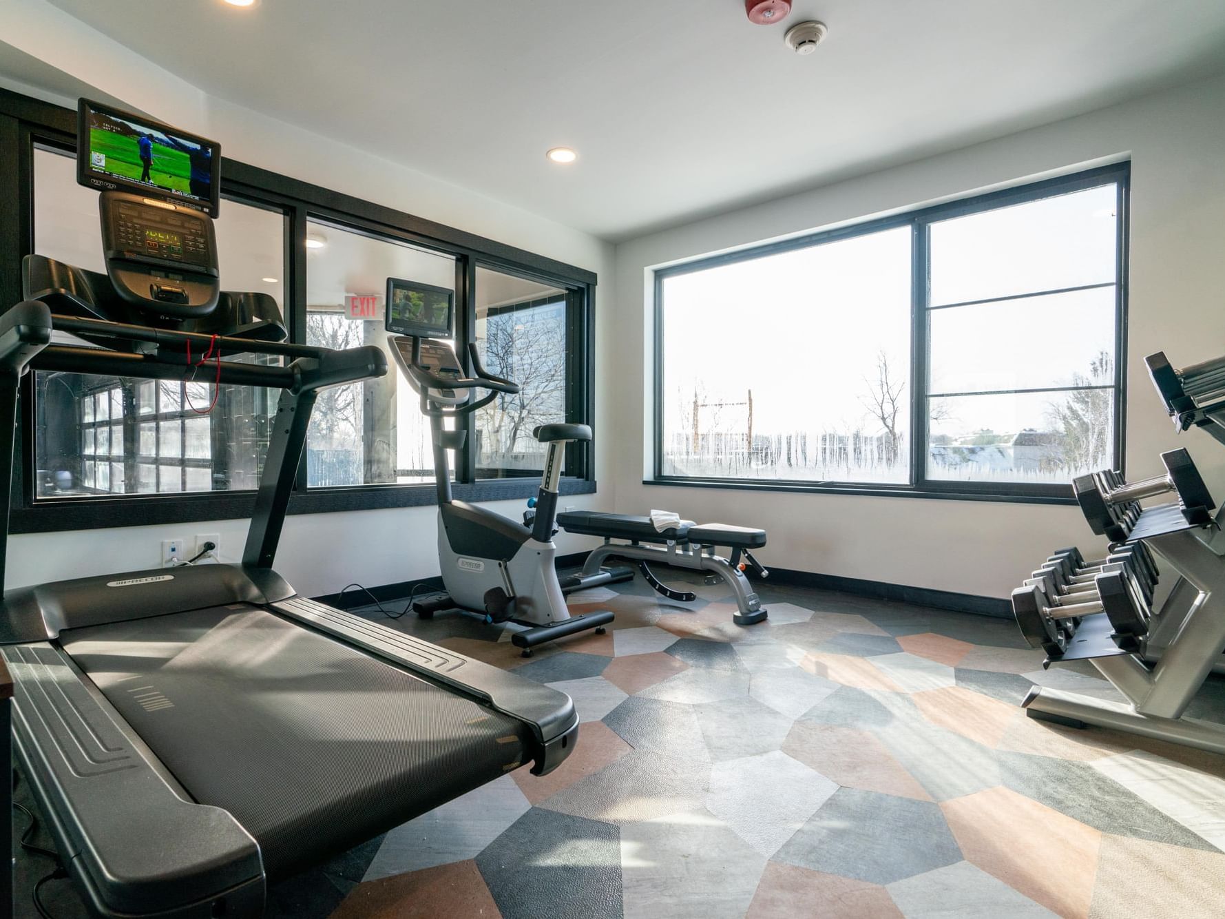 Fitness center at Hotel Earl