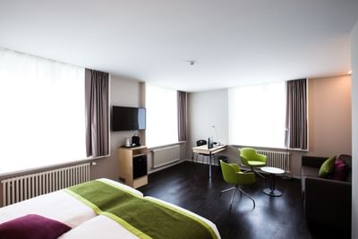 Interior of Twin Comfort Double Room, Best Western Spirgarten​​