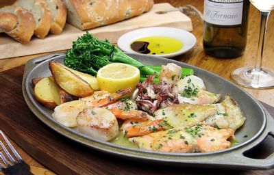 Seafood Dish served in Il Fornaio at Pine Inn