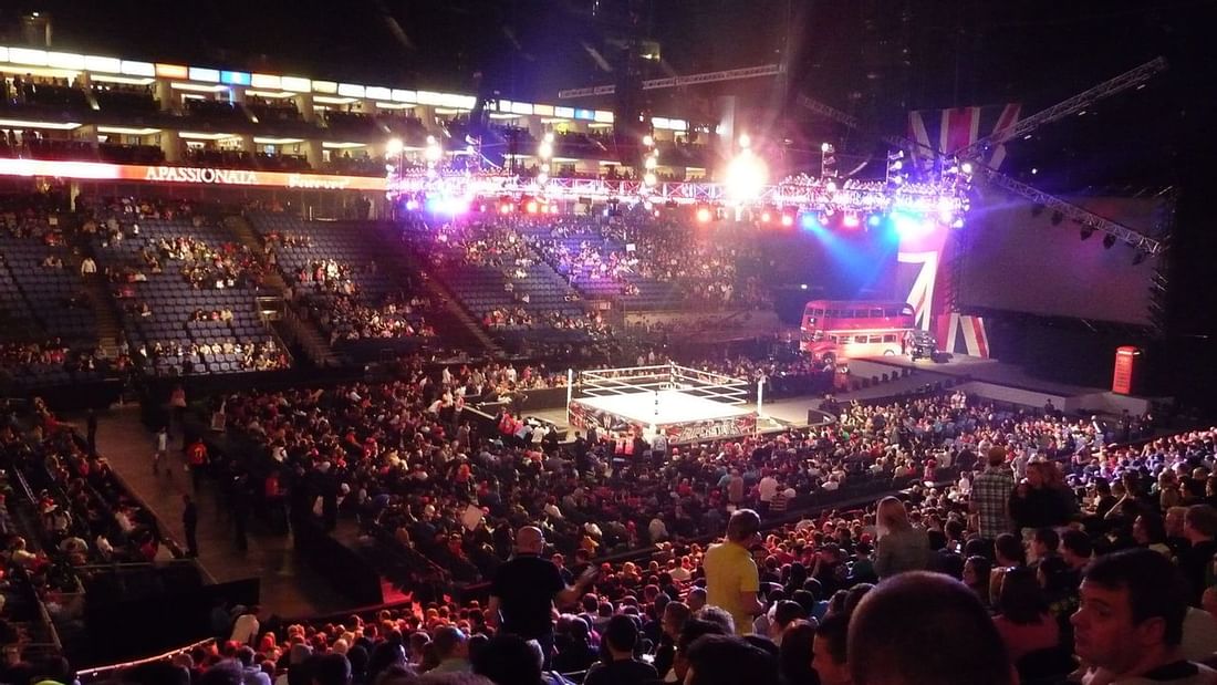 People in Qudos Bank Arena near Novotel Sydney Olympic Park