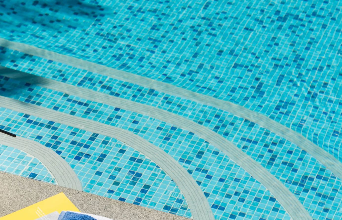 Crystal clear view of the hotel pool at Crown Hotel Perth