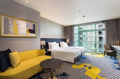 Interior of Grand Room City View at Chatrium Hotel