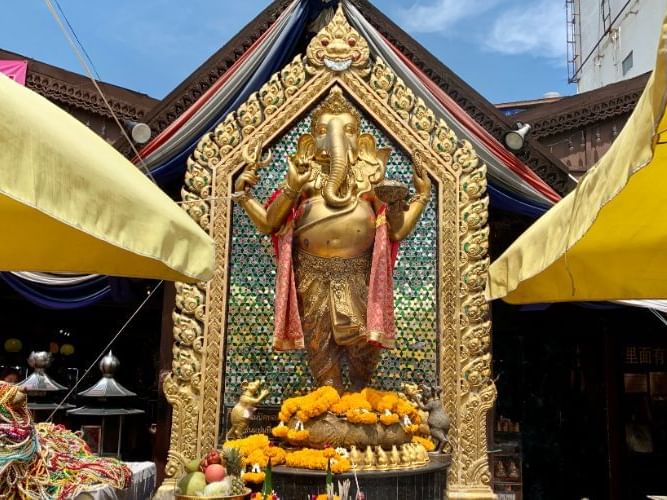  Ganesh Shrine stands majestically at Huai Khwang