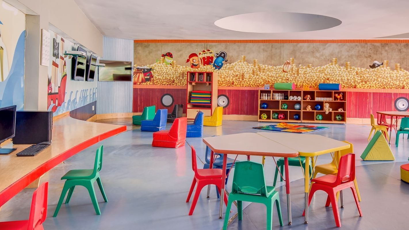 Interior of kids play area at FA Hotels & Resorts