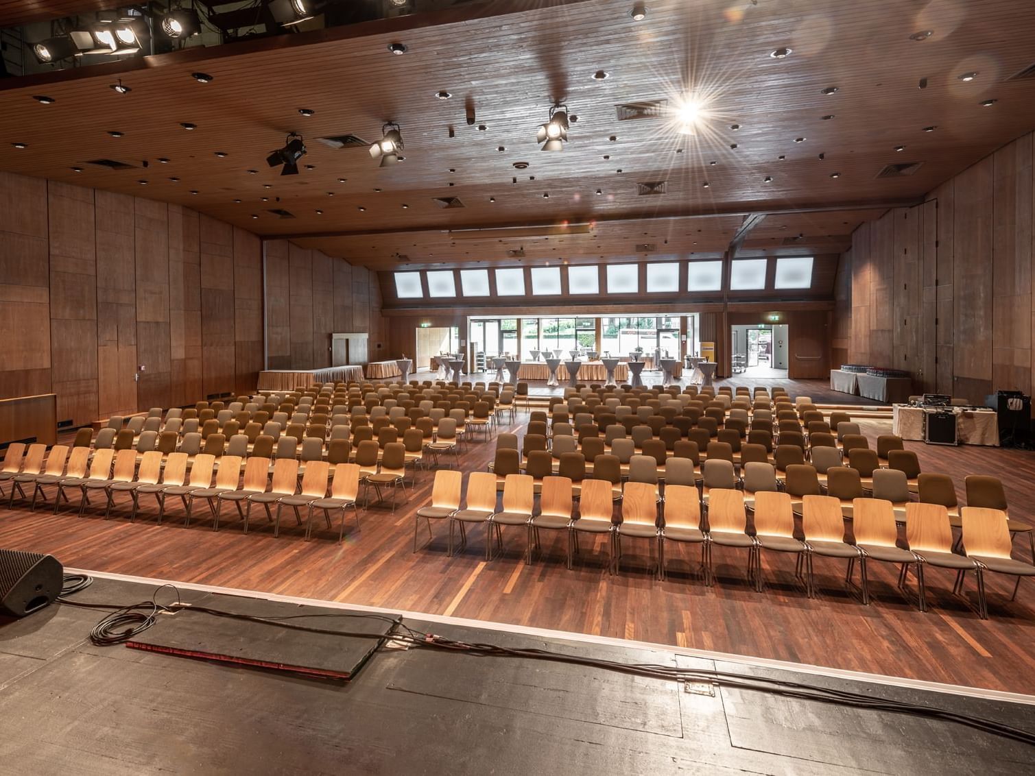 Chair set-up in the Theater at Best Western Hotel Spirgarten​​