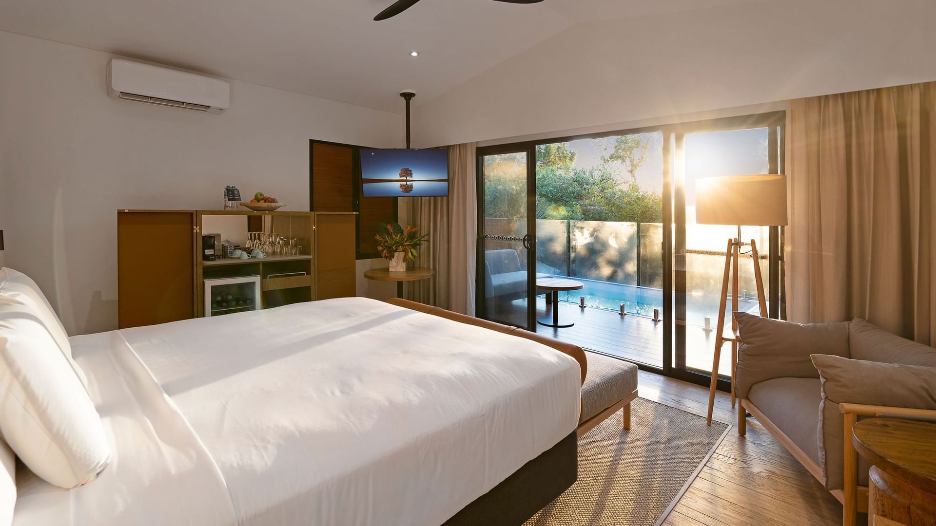 Interior of Tropical Pool Villa at Novotel Darwin Airport