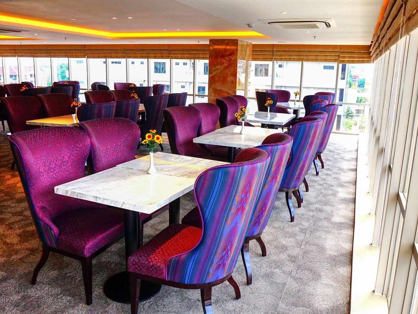 Tables arranged in Gastro All Day dining restaurant at LK Pandanaran Hotel & Serviced Apartments
