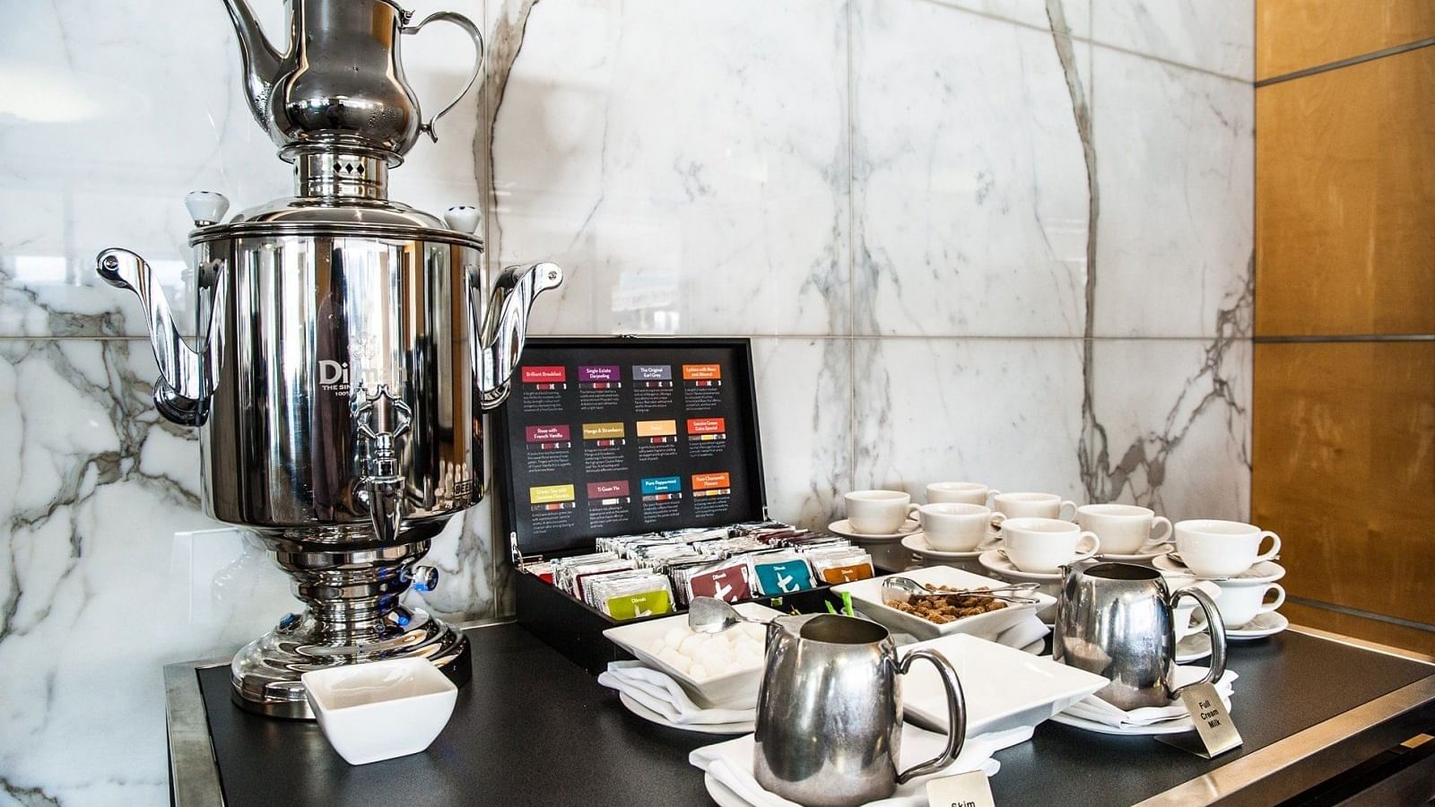 Closeup of coffee maker for event at Pullman Quay Grand Sydney