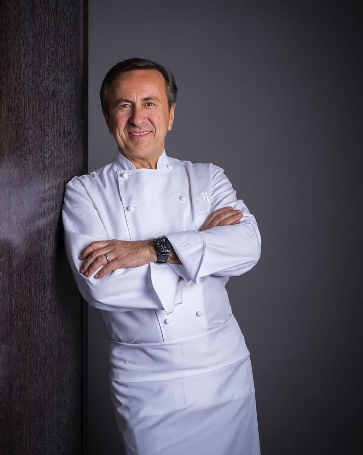 A Portrait of chef Daniel Boulud at Brazilian Court