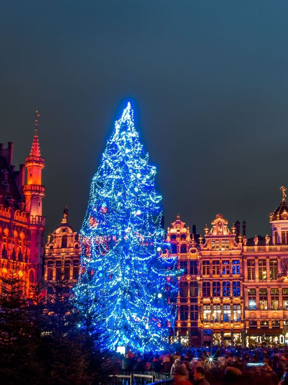 Grand-Place-plein-met-kerst