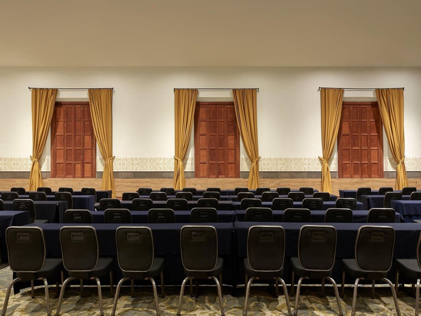 Classroom setup in Governors Foyer at FA Hotels & Resorts