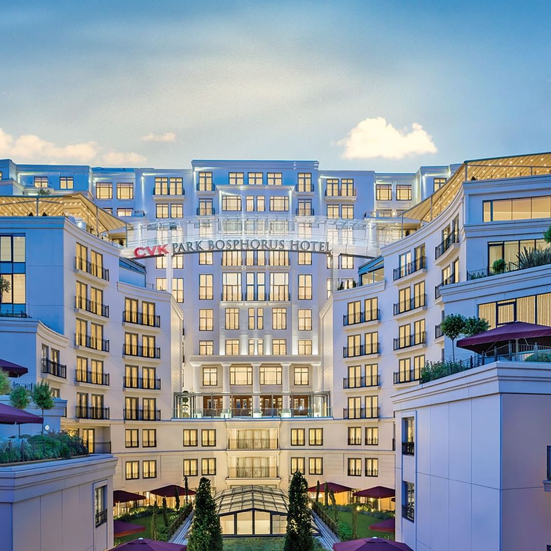 Elegant exterior view of CVK Park Bosphorus Hotel Istanbul