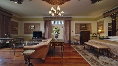 Living area in Blanche Blackwell Suite at Terra Nova All Suite
