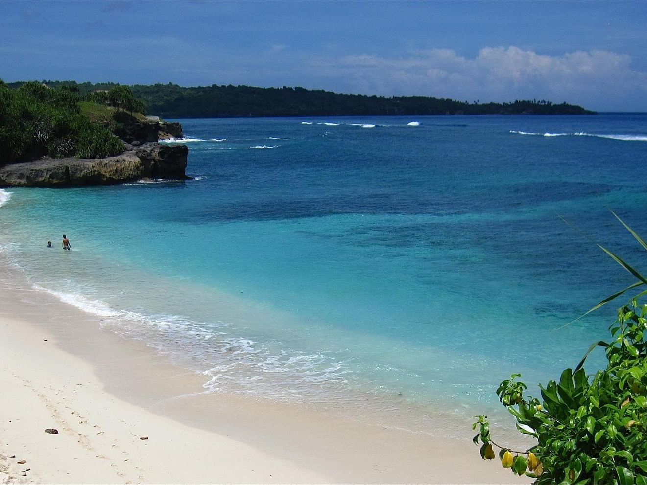Aerial view of Nusa Lembongan Island near U Hotels & Resorts