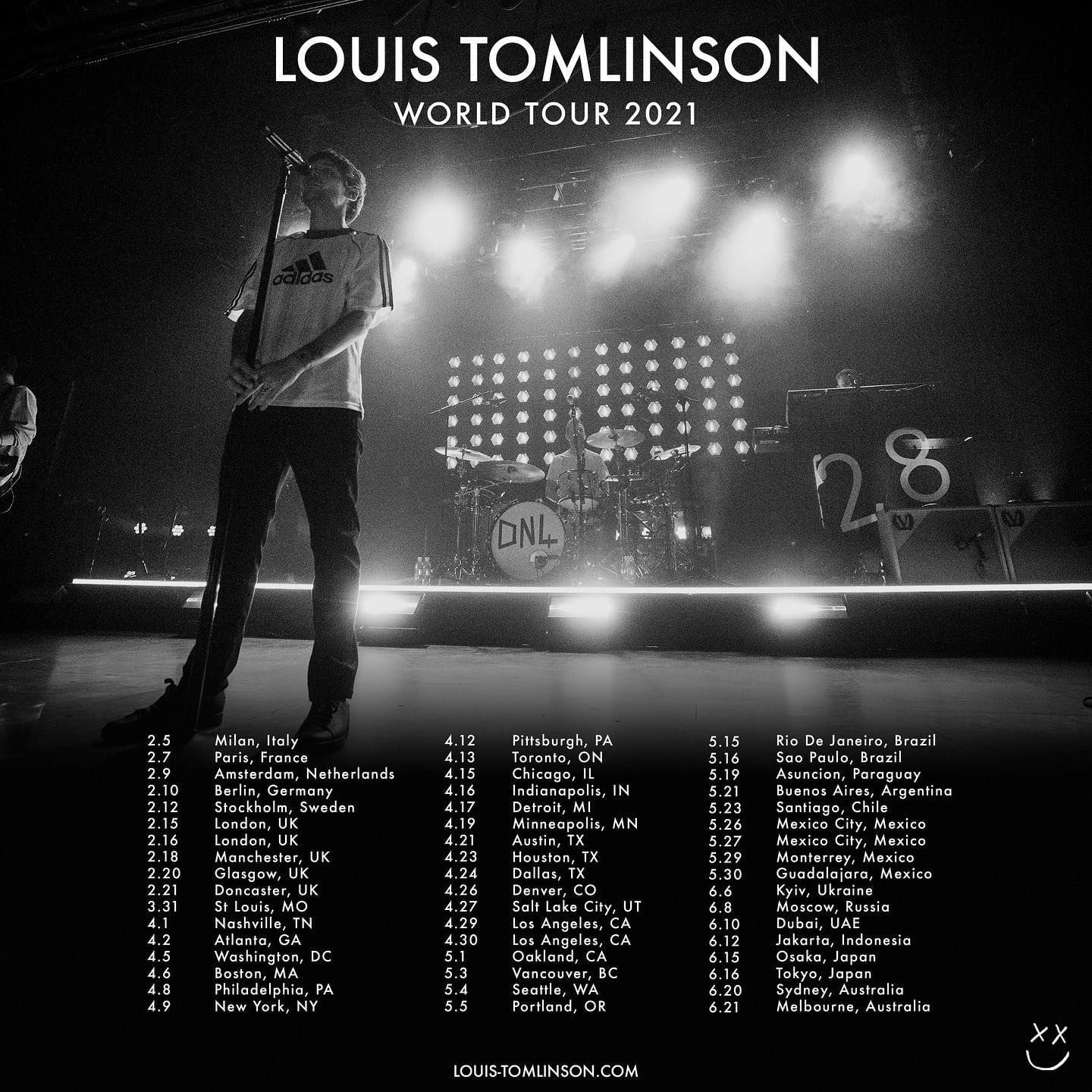 Poster for Louis Tomlinson world tour
