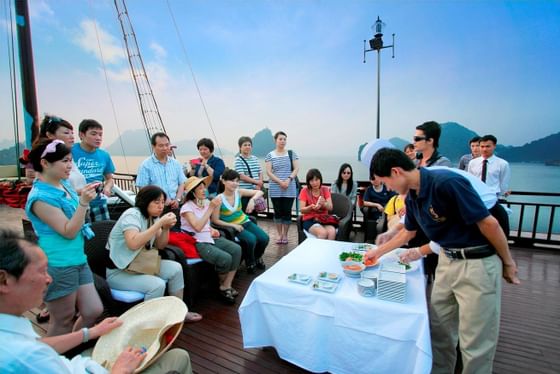 Halong Plaza Hotel - Cooking class on the sundeck