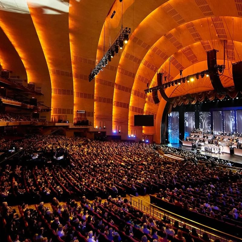 Audience enjoying the event at Radio City Music Hall near Warwick New York