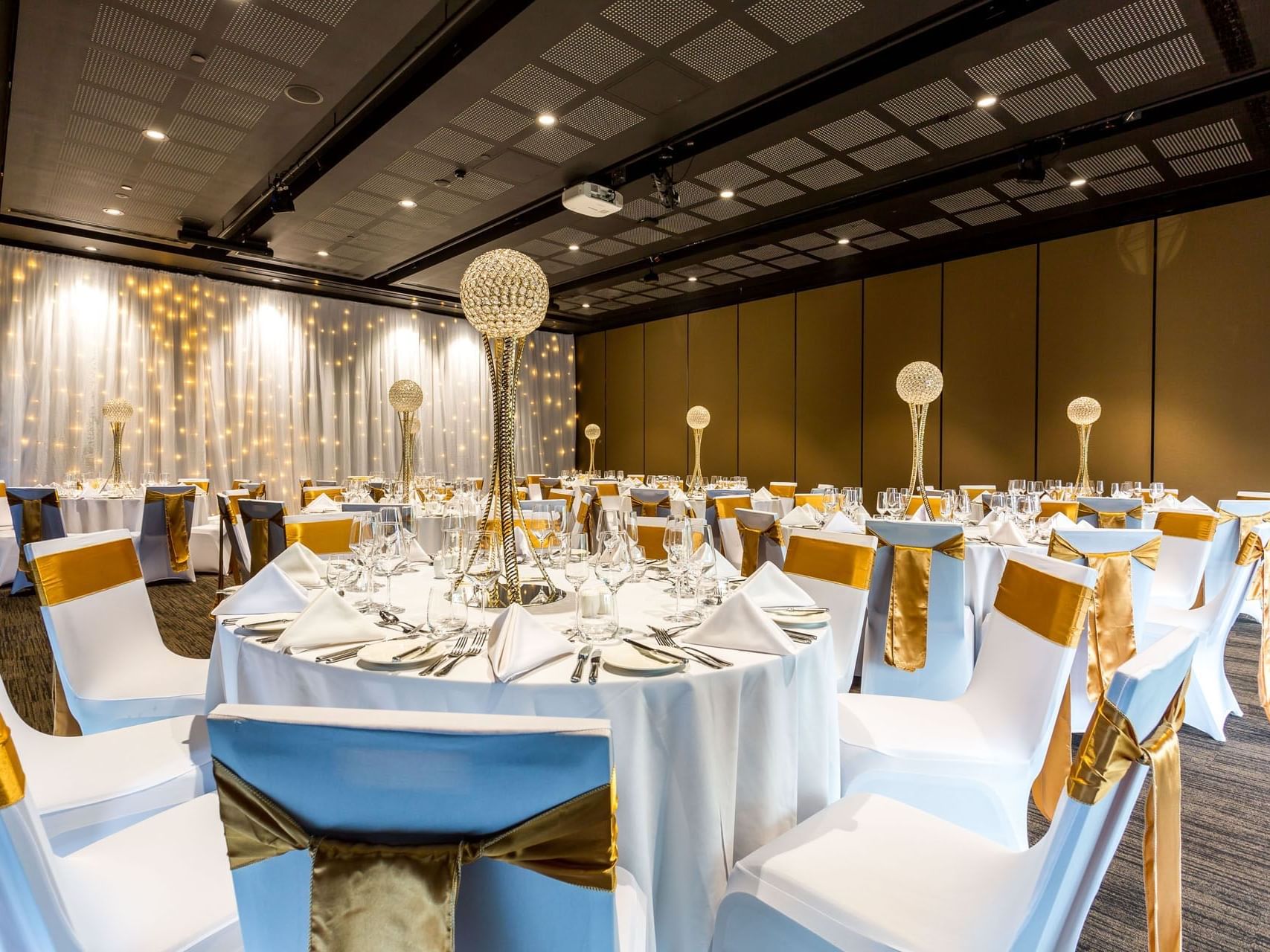Banquet set-up in meeting room at Grand Chancellor Brisbane