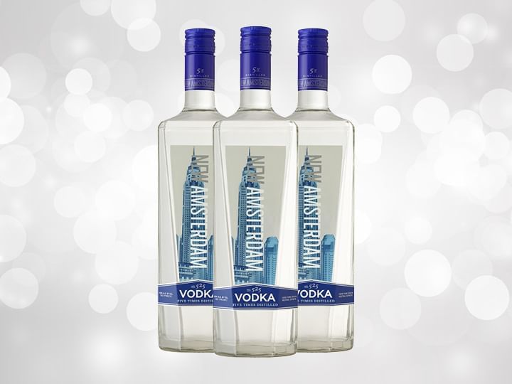 Bottles of New Amsterdam Vodka
