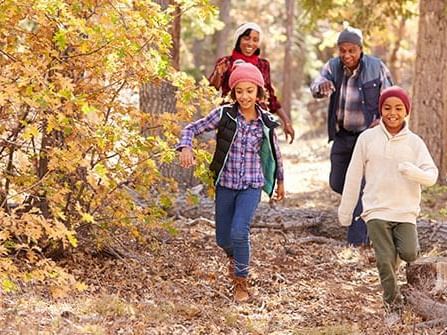 family-going-for-a-hike-during-the-fall