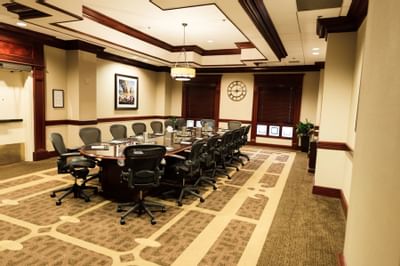 meeting room with conference table
