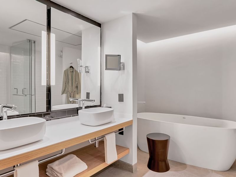 Spacious bathroom in Work Suite, 1 King, IOH Freestyle Hotels