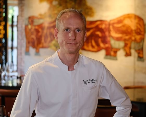 Portrait of Chef Arnaud at Park Hyatt Saigon