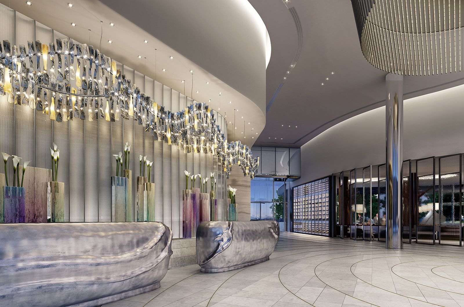 Lobby area of the Crown Spa at Crown Towers Sydney