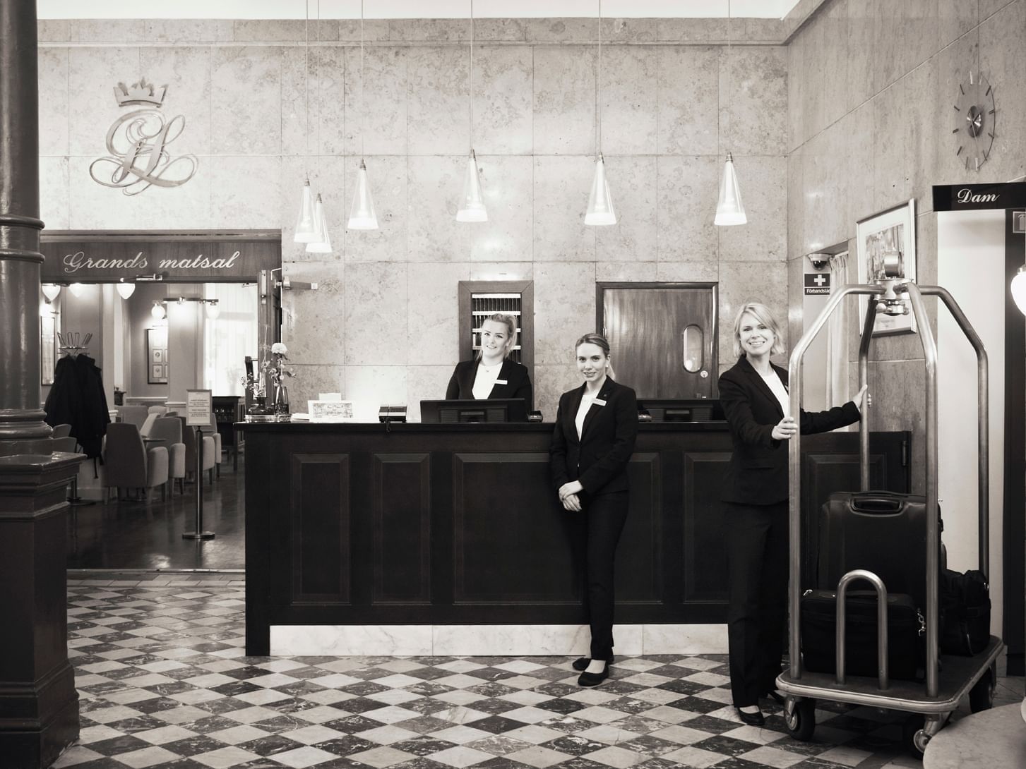 Reception at Grand Hotel Lund in Sweden